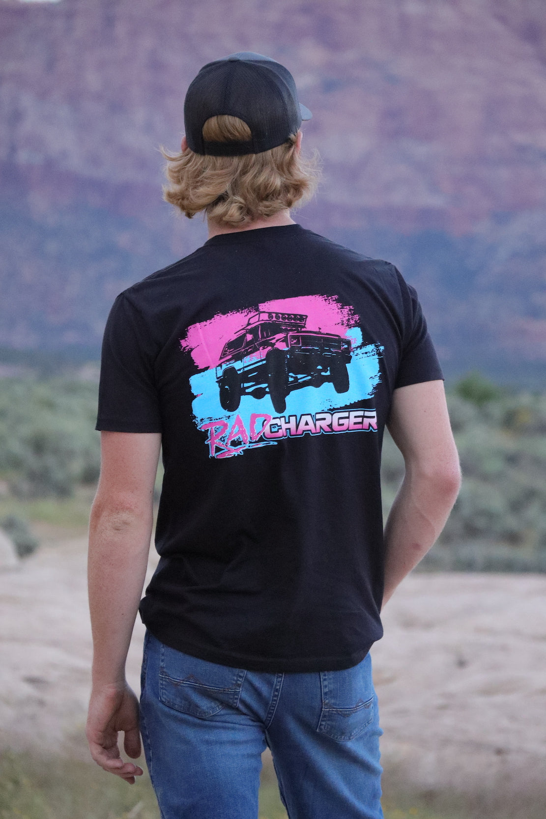 Black RAD CHARGER T-Shirt