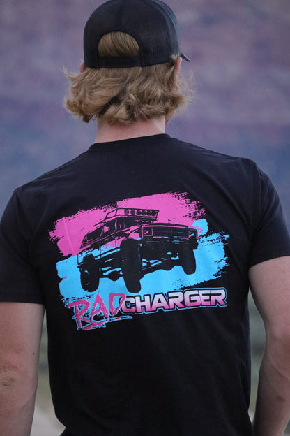 Black RAD CHARGER T-Shirt